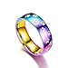 Produktbild GMZWW Ring Neue Nette pet schmuck Ringe für Frauen Mode Edelstahl Regenbogen Ring männer Tier cat Dog paw Finger Diese Ringe glänzt mit schönheit und fügt EIN luxuriöses Bild   7