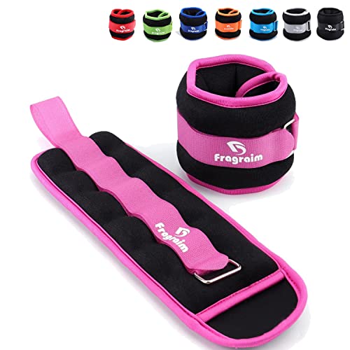Ankle Weights for Women, Men and Kids - 1.5 LBS x 2 Strength Training Wrist/Leg/Arm Weight with Adjustable Strap for Jogging, Gymnastics, Aerobics, Physical Therapy (Purple)