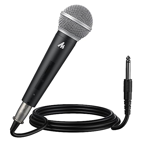 Image of MAONO Dynamic Microphone Wired for Singing, Corded Karaoke Mic with 9.8FT /3M XLR Cable, with On /Off Switch (AU-WDM01)