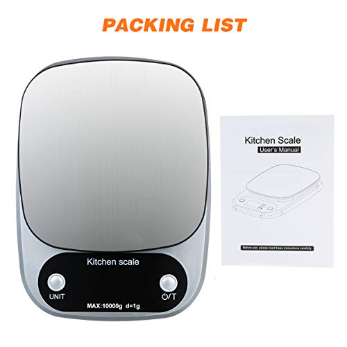 ERYUE Escala digital,Balança digital de alta precisão com superfície à prova d'água Balança portáti