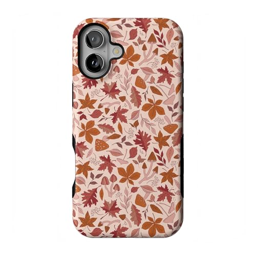 Casely iPhone 16 Plus Case | Can't Help Falling | Autumn Leaves | Bold Protective Design | MagSafe Compatible Design