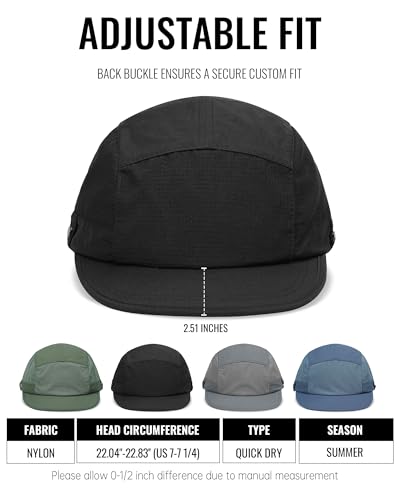 Image of CLAPE Snapback 5 Panel Hat for Men Flat Bill Funny Trucker Hats Running