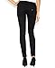 GUESS Women's Power Skinny Jean Black, Silicone Rinse, 29 Regular