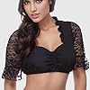 Generisch 2025 Women's 1PC Underwired Lingerie Lace Vest Women's Elegant Dirndl Blouse Black Dirndl Blouse Lace Blouse for Oktoberfest Lingerie Blouse, black, XXL #2