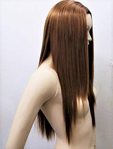Amazon コスプレ ウィッグ ロング ストレート ワンレン かきあげ ストレート ヘア Fest Tf70 ブラウン ウィッグネット付き ハロウィン コミケ アニメ ゲーム 漫画 キャラクター 仮装 コスプレ 仮装 通販