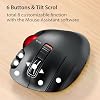 ELECOM EX-G Left Handed Trackball Mouse, 2.4 GHz USB Wireless, Ergonomic, Thumb Control, Tracking Roller Ball, 6 Programmable Buttons, Tilt Scroll