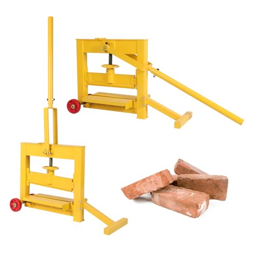 Paving Block Splitter with Wheels Paver Cutter Tool Cutting Width 0-16.5inch Portable Manual Paving Tool Brick Splitter for Kerbstone Footpath