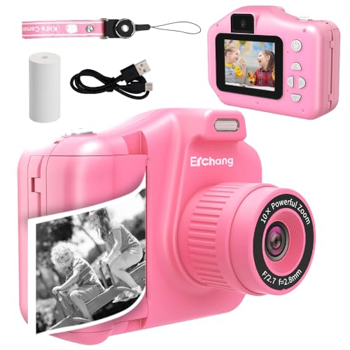 Câmera Instantânea Infantil - Impressão das Fotos em HD, Vídeos em 1080p