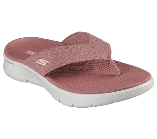 Skechers O- t-g Womens Sandals, GO Walk Flex Sandalia Splendor Mujer, Tela Malva, 41 EU