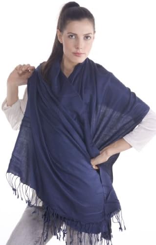 Pashmina - Bufanda - para mujer azul Azul Oscuro