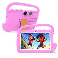 Kids Tablet, Android Toddler Tablet 7 inch Tableta for Kids, 4GB RAM 32GB ROM Supports 1TB Expansion, WiFi-6 Dual Camera 7\" IPS Safety Eye Protection Screen Parental Control, Latest Model Kid Tablets