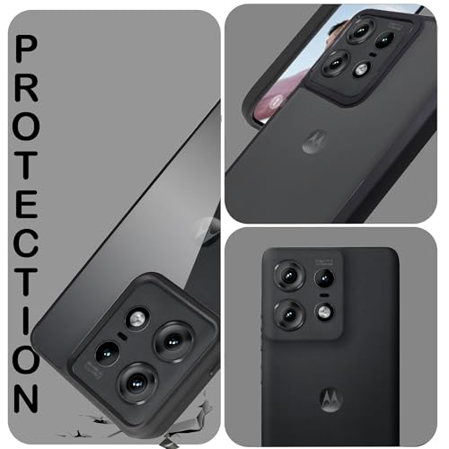 Image of A rtistque Hard Clear Back Cover Case for Motorola Edge 50 Pro 5G | Shockproof TPU | Acrylic Armor | Stylish Protective Design - Transparent