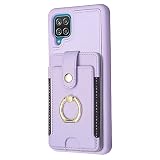 VQWQ Custodia per Samsung Galaxy A52 Metallo Anello Supporto Violet