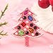 Crystal CZ Christmas Tree Statement Open Rings for Women - Sparkle Rhinestone Imitation Pearl Xmas Party Costume Cute Ornament Adjustable Finger Band Rings Engagement Fashion Enamel Jewelry Holiday (Small CZ)
