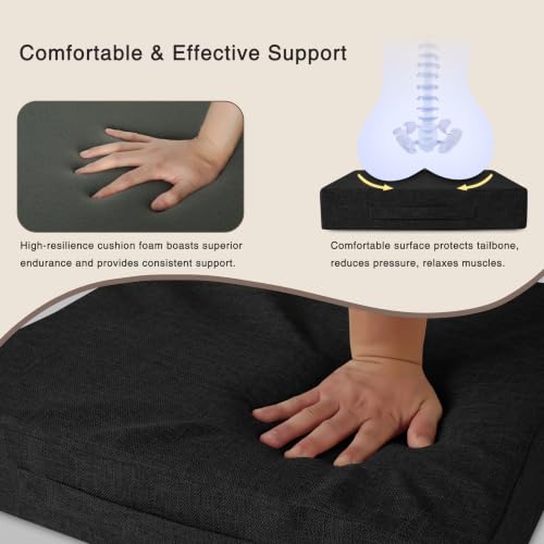 OVOV Recliner Cushions for Elderly with a Handle 20"x20"x4" Black by OVOV - Used condition - Image 5