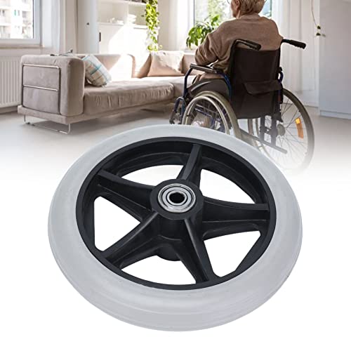 6in Solid Wheel, Large Load Bearing,Bearing for Wheelchairs, Rollators, Walkers