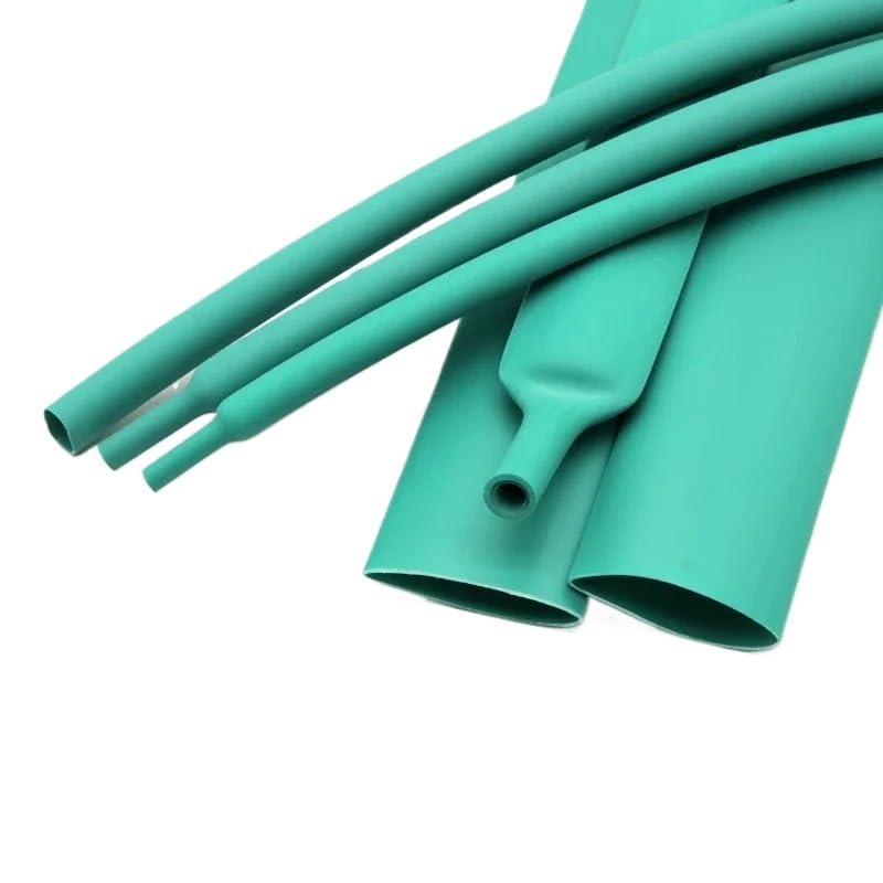 Tubo termorretráctil verde de doble pared, con revestimiento adhesivo y aislamiento de poliolefina, relación 3:1, diámetro de 1,6-39 mm.(7.9mm,20 meters)