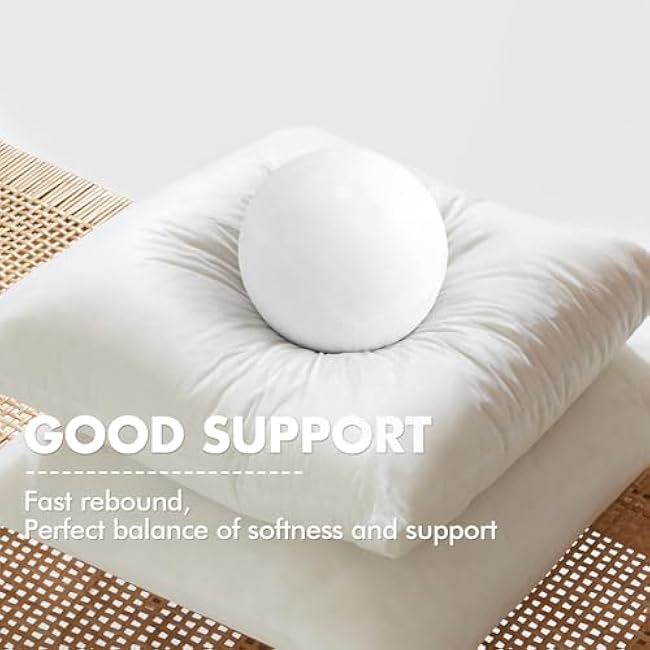 MIULEE 12x20 Pillow Inserts Set of 2, Rectangle Decorative Throw Pillow Premium Fluffy Lumbar Pillow Forms Stuffer for Living Room Sofa Couch Bed