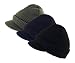 Genuine Military Wool Jeep Cap with Lid - 3 Pack, Variety Pack (OD,Black,Navy Blue) Made in USA