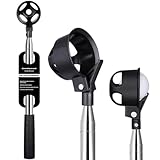Goashpeaot Pro Auto-Lock Golf Ball Retriever, Golf Ball Retriever Telescopic for Water 9Ft/12Ft/14.5Ft/16.3Ft with Heavy-Duty Stainless Steel Shaft & Non-Slip Rubber Grip (Black, 14.5Ft)