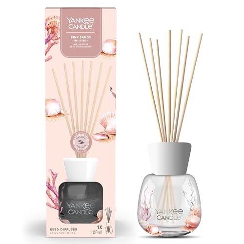 Yankee Candle Signature Scented Reed Diffuser | Pink Sands Aroma Diffuser | up to 10 Weeks of Fragrance | 100 ml for Women