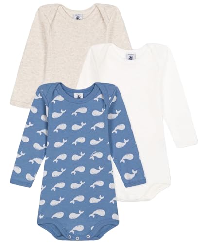 Petit Bateau A0BG1 Langarm-Bodys Unisex Baby Variante 1 3 Jahre