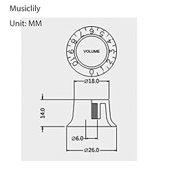 Musiclily Bouton de Potentiomètre Hat Doré, Boutons de Volume, Boutons de contrôle pour Gibson Les Paul Style de guitare… - Les Beatles, Paul McCartney, John Lennon, RIngo Starr, George Harrison Musiclily Bouton de Potentiomètre Hat Doré, Boutons de Volume, Boutons de contrôle pour Gibson Les Paul Style de guitare… – Image 5