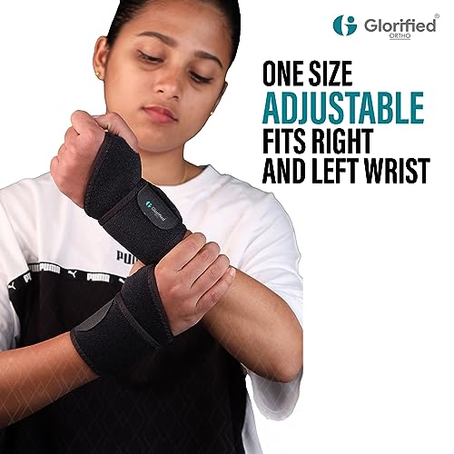 Image of GLORIFIED ORTHOWrist Braces - Wrist Wraps for Pain Relief from Carpal Tunnel, Arthritis, and Tendinitis-Fits Both Right and Left Hands-Compression and Support for Fitness Enthusiasts,Unisex, Neoprene