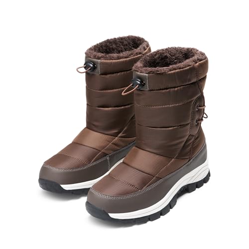 DREAM PAIRS Women's Winter Snow Boots Waterproof Lightweight Warm Fashion Janara Mid Calf Boot2