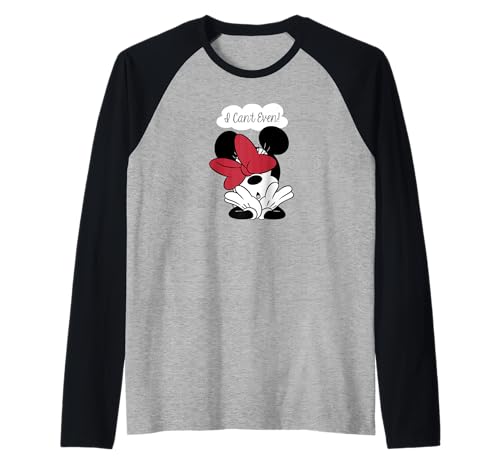 T-shirt raglan Minnie Mouse Disney coupe baseball confort pour femme