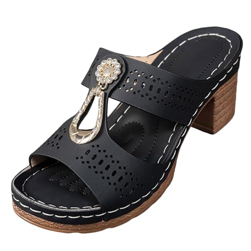Soulagez vos pieds avec les mules orthopédiques pour femme à talon bloc confortable