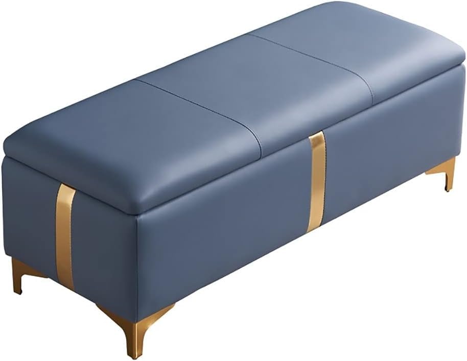 Chaise longue canapé doux bleu pour soulager les jambes et aménager l'entrée