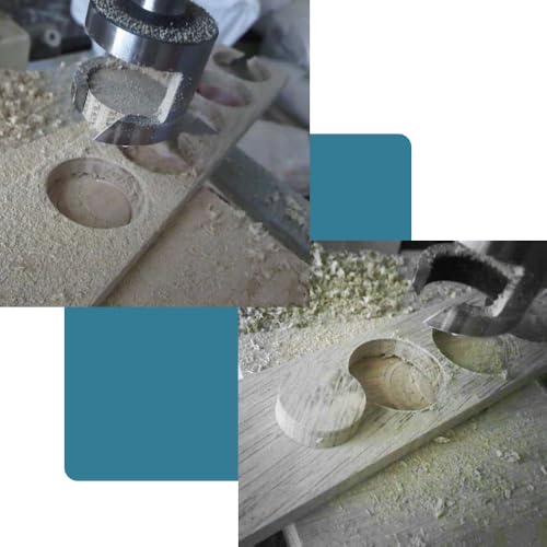 CUKCIC Zapfenschneider Kohlenstoffstahl Dübel Zapfenbohrer Plug Cutter 8tlg