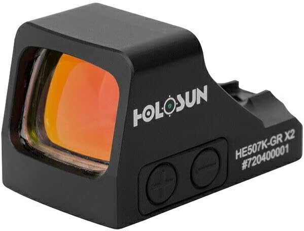 HOLOSUN HE507K-GR X2 Green Dot Reflex Sight, Shake Awake Technology