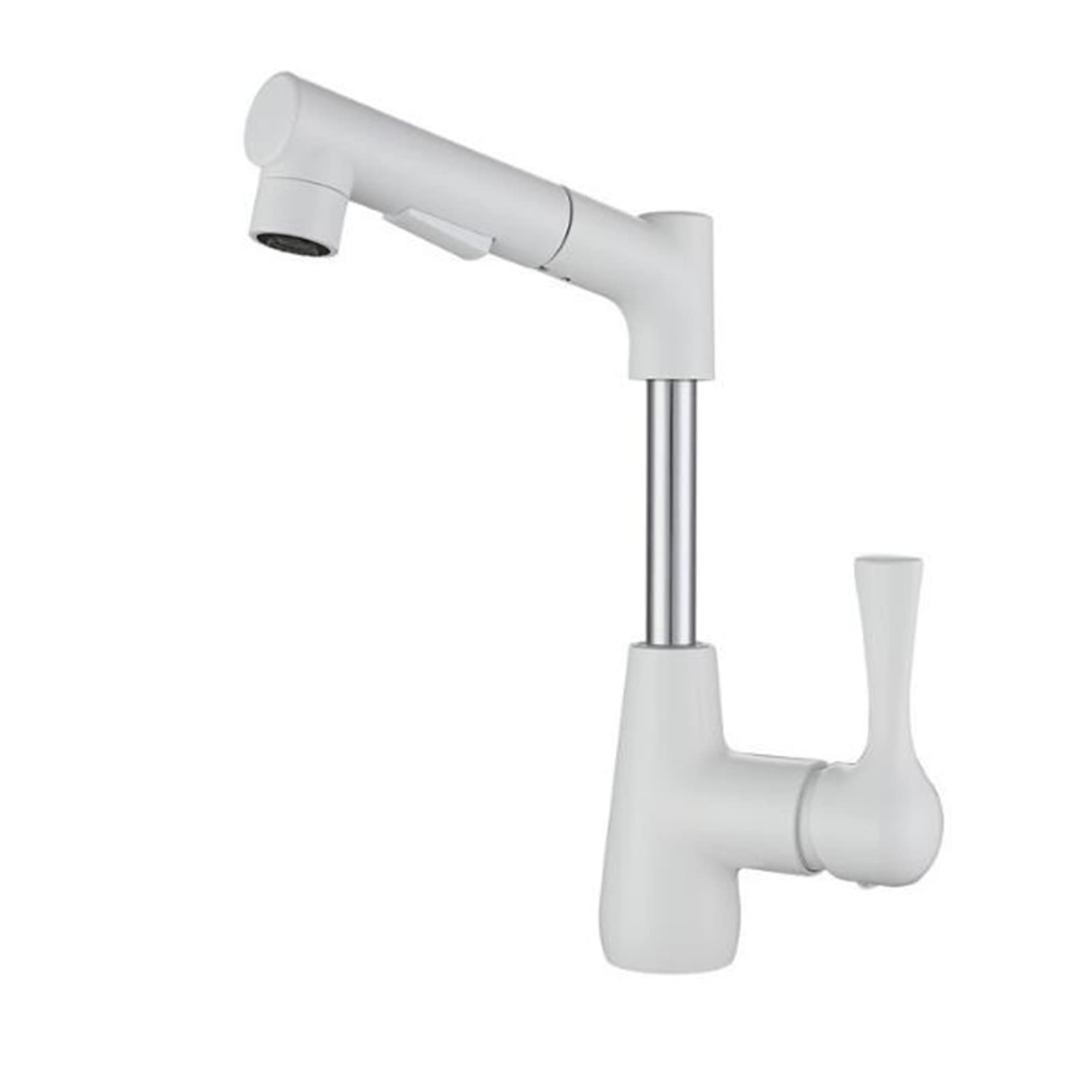 Robinet de lavabo gris avec douchette en laiton multifonction mitigeur eau chaude froide vasque