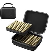 FUNANASUN 216 Round Ammo Storage Box 9mm Ammo Box Portable Ammo Case Specifically Designed for 9 ...