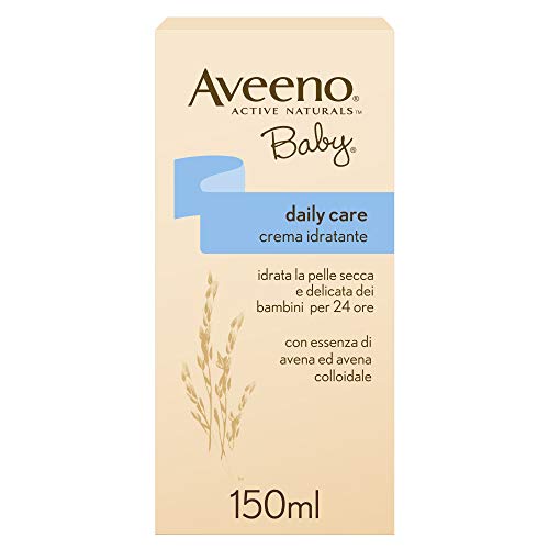 Aveeno Baby Crema Idratante, Daily Care, per la Pelle Secca e Delicata dei Bambini, 150 ml