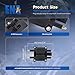 ENA Ignition Coil Pack Compatible with Chrysler Dodge Jeep Eagle Plymouth Mitsubishi Neon ebring Avenger Eclipse Voyager TJ Viper 2.4L 2.0L L4 8.0L 8.3L V10 Replacement for C1136 UF189 UF403 UF410