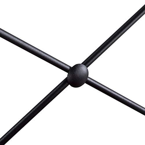 Image of Hillsdale Furniture Metal Bed with Double X Design Platform, Twin, Black