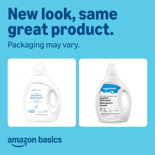 Image of Amazon Basics Concentrated Liquid Laundry Detergent, Free of Perfumes & Clear of Dyes, 110 loads, 82.5 Fl Oz, Packaging May Vary