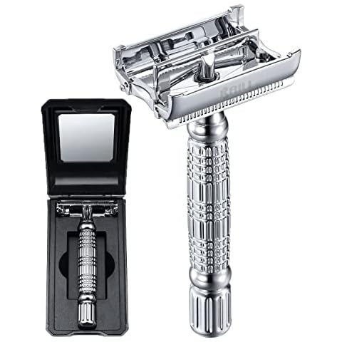 BAILI Butterfly Double Edge Safety Razor with Case Cover