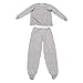 Kikumi Traceless Men's Thermal Underwear Set Warm Comfortable Lightweight Round Neck Long Top and Knickers, bright grey (ral 7035), One Size