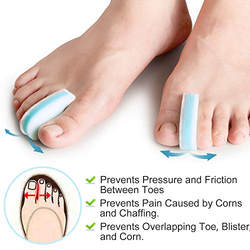 Bukihome-Bunion-Corrector-Toe-Separators-6-Pack-Foam-Toe-Spacers-for-Overlapping-Toe-Big-Toe-Straightener-to-Relieve-Bunion-Pain-Prevent-Blister-Corn
