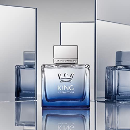 Antonio Banderas Perfumes - King of Seduction - Eau de Toilette Spray for Men, Masculine, Intense and Energetic Fragrance with Bergamot and Apple - 200 ml