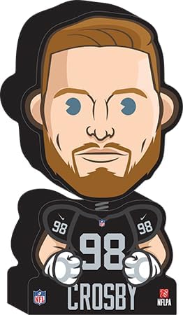 Maxx Crosby Las Vegas Raiders Mover And Shaker Wooden Bobblehead NFL Football