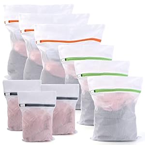 Wäschenetz für Waschmaschine 9 Stück Wäschebeutel Wäschenetze, wäschesack Waschmaschine Laundry Bag, Geeignet für Mäntel, Pullover, Hemden, Socken, Jeans, Plüschtiere usw (SML)