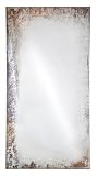 Wohnorama Siebdruckspiegel DUST 78x153 cm Destroyed / Rost-Optik von Spiegelprofi