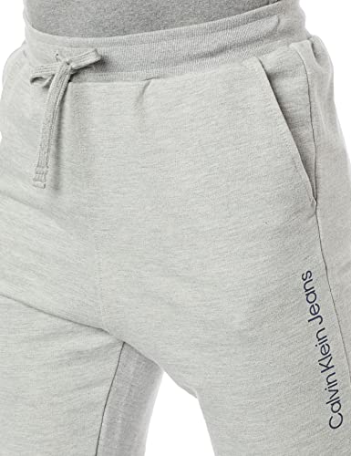 Calça moletom logo básico, Calvin Klein, masculino, Mescla, M