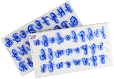PME FF52 Fun Fonts-Alphabet Stamp Set of 52, Upper and Lower Case, Collection 1