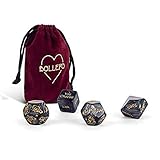Sex Dice for Couples, Romantic Roll Playing Game for Adults, Funny Gift for Valentine's Day, Bachelorette and Bachelor Party, Wedding, Bridal Shower, for Him and Her, 4 Dice